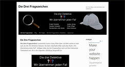 Desktop Screenshot of diedreifragezeichen.org